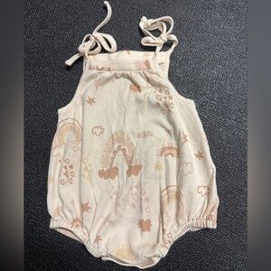 Cream Rainbow Print Kids Bodysuit
